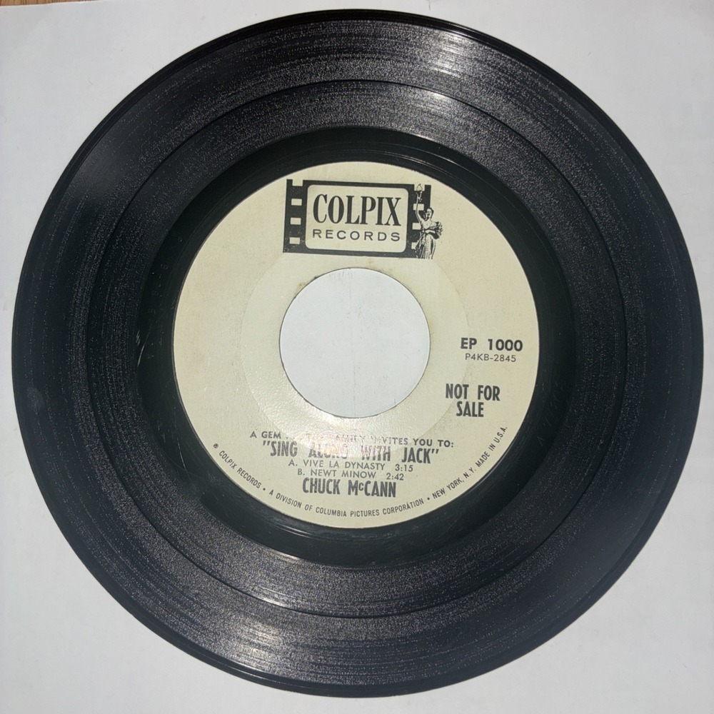 Chuck McCann The Family Invites You To Sing Along With Jack Colpix 45 RPM 7"